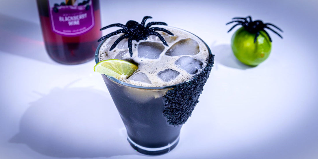 How to make a Halloween black margarita with a blackberry kick
