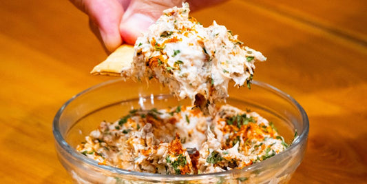 Hot, bubbly crab dip. Or cool creamy crab dip. This recipe does both!