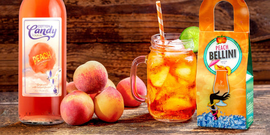 Simple homemade Spiked Peach Iced Tea