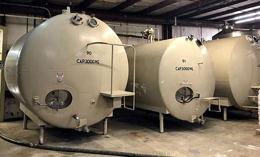 Watch: How to install Godzilla tall, 40,000-gallon wine tanks