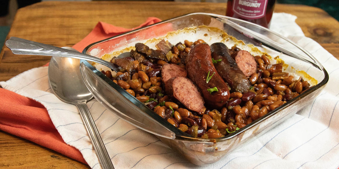 Homemade Burgundy Baked Beans -- from a can