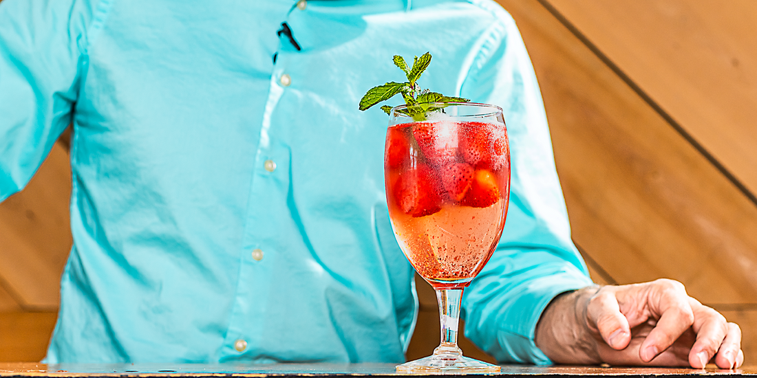 Strawberry Iced Tea -- with a sweet kick