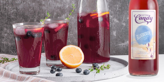 Cotton Candy Blueberry Sangria for Super Bowl