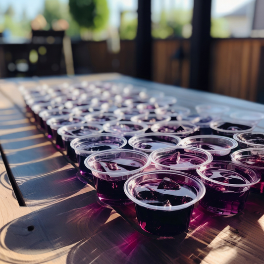 Duplin Blackberry Jell-O Shots