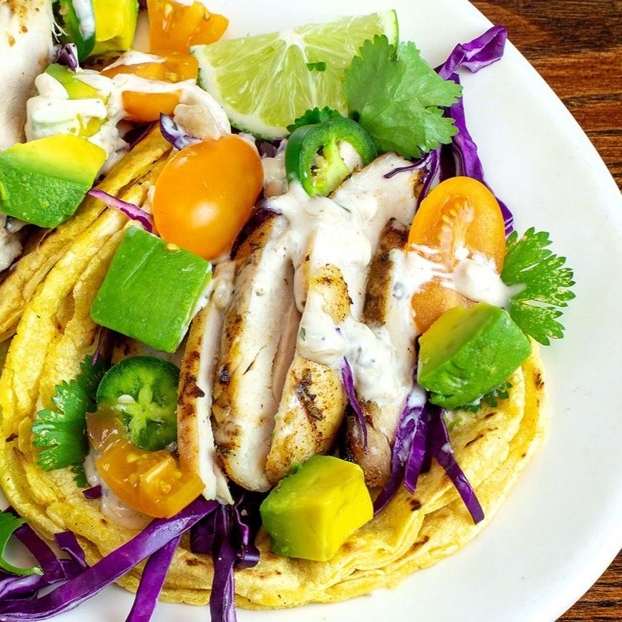 Sheet-pan Chicken Tacos with Pineapple Habanero Crema