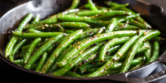 Garlicky Scuppernong Green Beans
