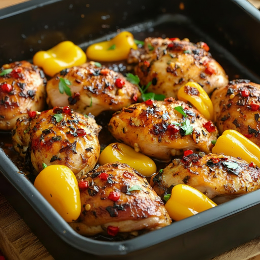 Sheet Pan Chicken and Peppers