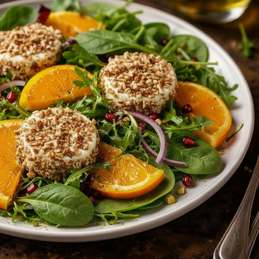 Spinach Orange Goat Cheese Salad