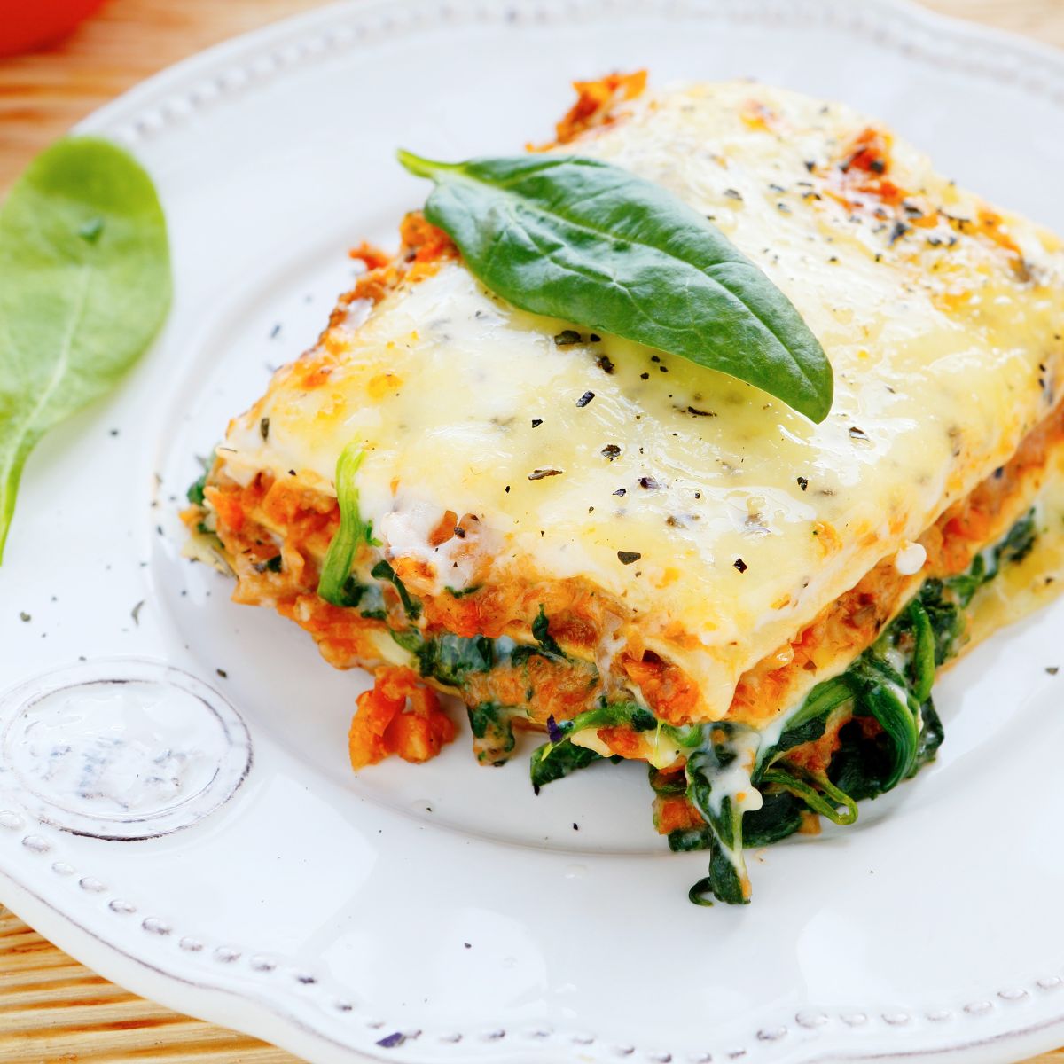 Vegetable Lasagna with Burgundy