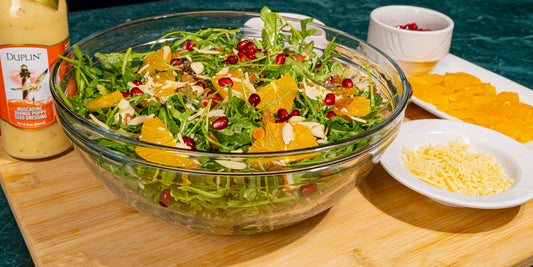 Arugula, orange and pomegranate salad