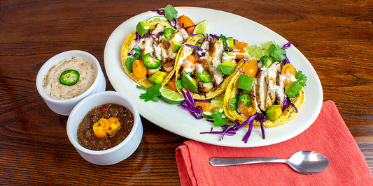Sheet-pan Chicken Tacos with Pineapple Habanero Crema