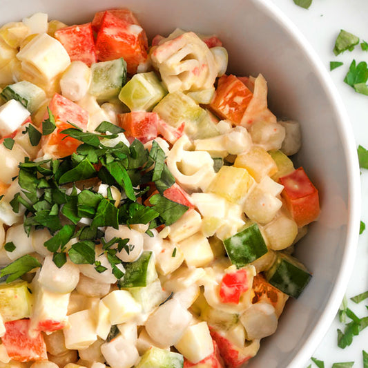 Crab Salad On Plantain Chips