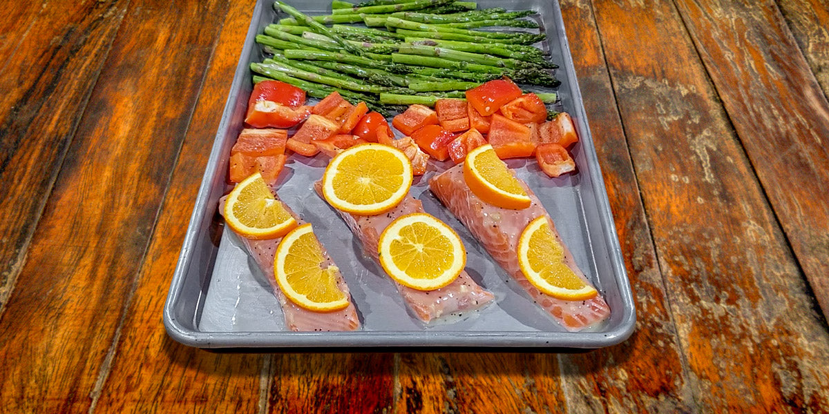 Ginger Orange Sheet Pan Salmon 