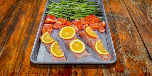 Ginger Orange Sheet Pan Salmon 