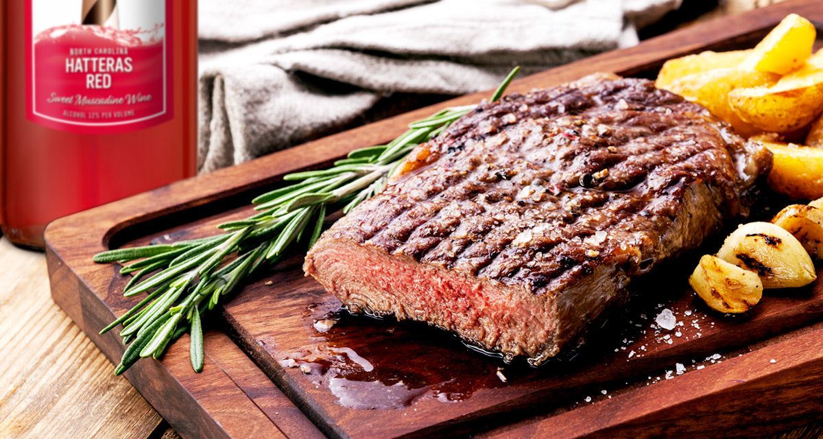 Muscadine Wine Glazed Ribeye