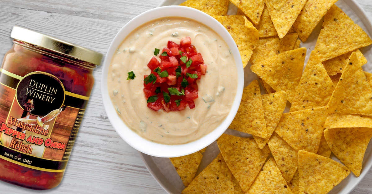 Muscadine Pepper Jack Cheese Dip