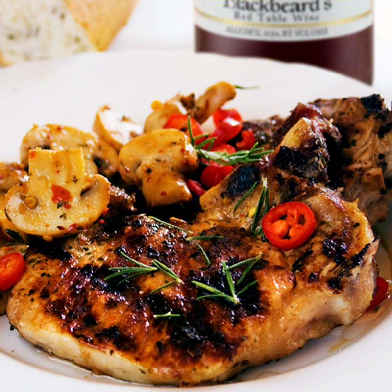 Muscadine Marinated Pork Chops