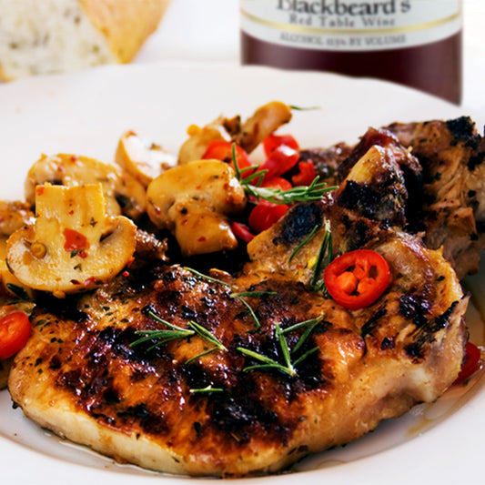 Muscadine Marinated Pork Chops