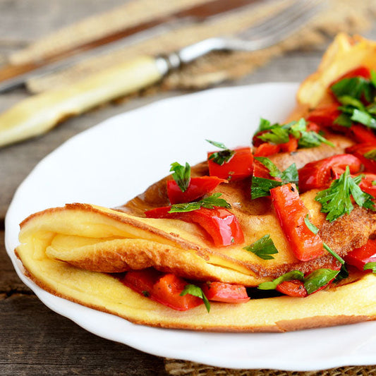 Roasted Red Pepper Omelet